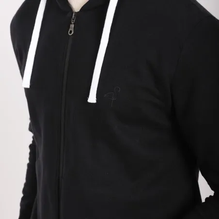 Hoodie zippé homme avec broderie - KONTAKT