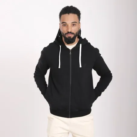 Hoodie zippé homme avec broderie - KONTAKT