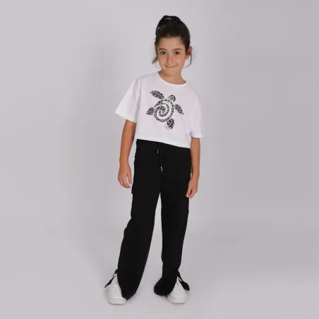 Jogger cargo fille jambe droite - KONTAKT