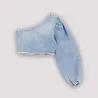 Top femme asymétrique en jeans - TAHIYA - KONTAKT