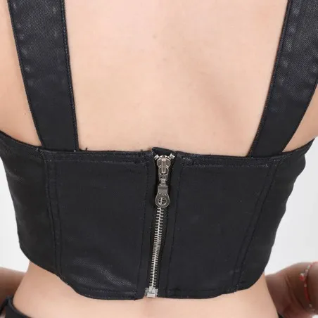 Top femme effet cuir - BADIA - KONTAKT
