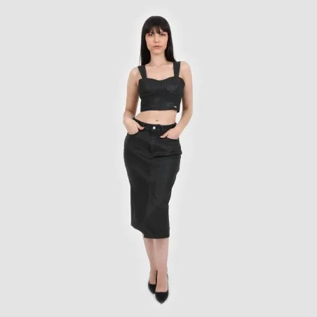 Top femme effet cuir - BADIA - KONTAKT
