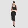 Top femme effet cuir - BADIA - KONTAKT