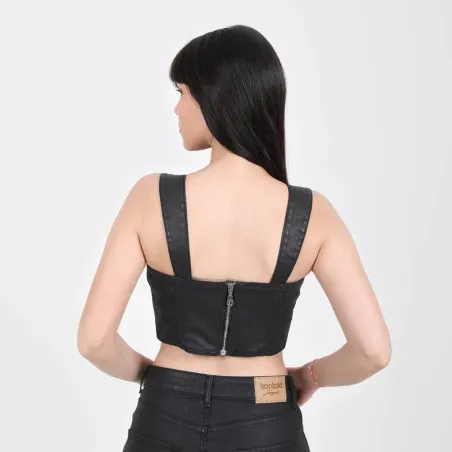 Top femme effet cuir - BADIA - KONTAKT