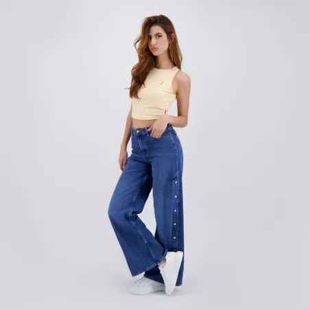 Top femme sans manches avec broderie - KONTAKT