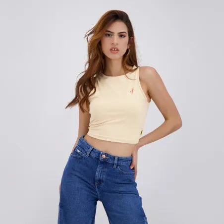 Top femme sans manches avec broderie - KONTAKT