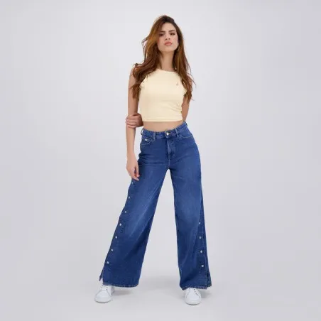 Top femme sans manches avec broderie - KONTAKT