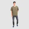 T-shirt oversized homme manches courtes avec poche soufflet - KONTAKT