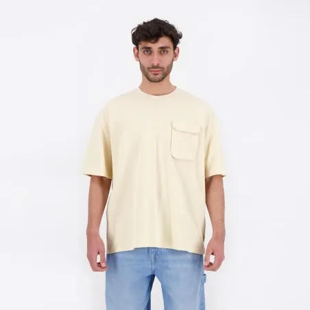 T-shirt oversized homme manches courtes avec poche soufflet - KONTAKT
