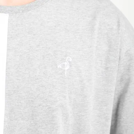 T-shirt oversized homme manches courtes bi-couleurs - KONTAKT