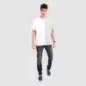 T-shirt oversized homme manches courtes bi-couleurs - KONTAKT