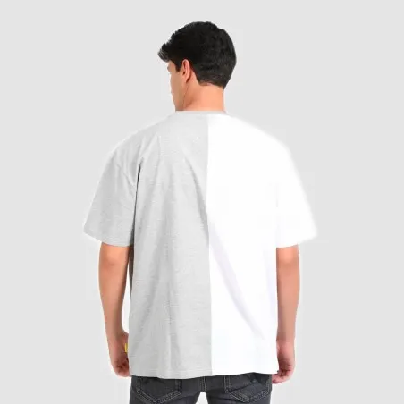 T-shirt oversized homme manches courtes bi-couleurs - KONTAKT