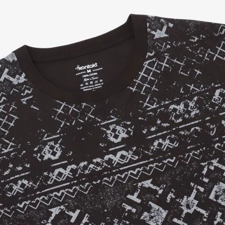 T-shirt oversized homme manches courtes imprimé all over - KONTAKT