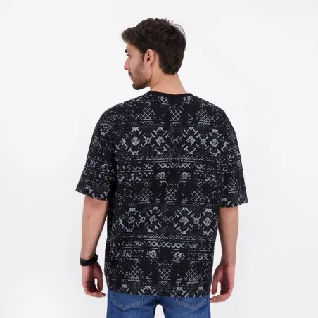 T-shirt oversized homme manches courtes imprimé all over - KONTAKT