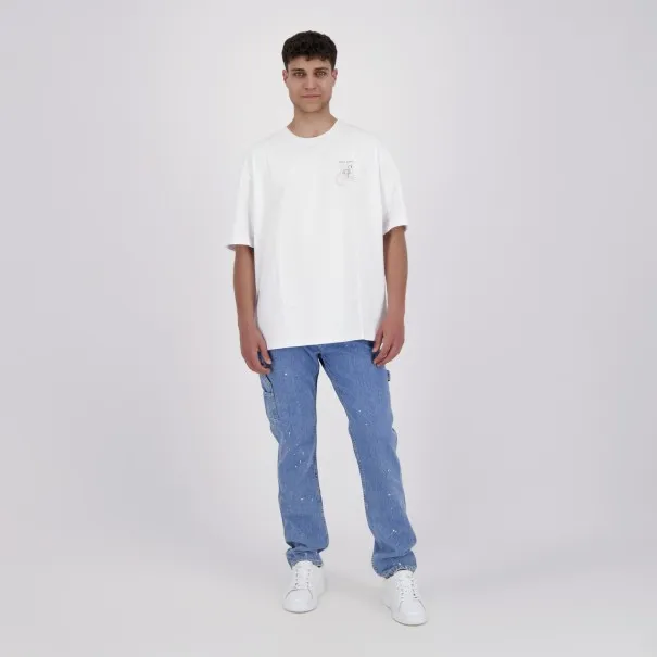 T-shirt oversized homme manches courtes POST CARD - KONTAKT