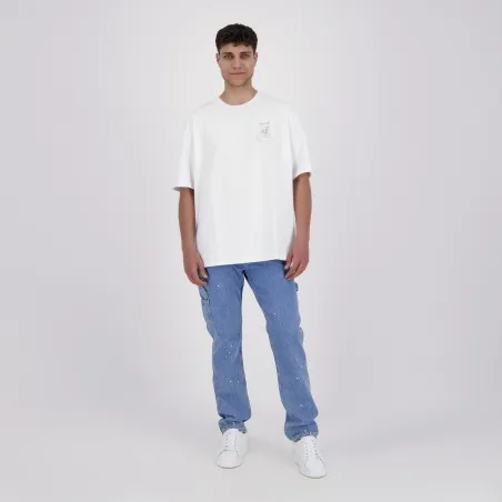 T-shirt oversized homme manches courtes POST CARD - KONTAKT