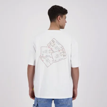 T-shirt oversized homme manches courtes POST CARD - KONTAKT
