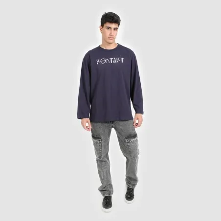 T-shirt oversized homme manches longues KONTAKT - KONTAKT