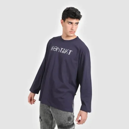 T-shirt oversized homme manches longues KONTAKT - KONTAKT