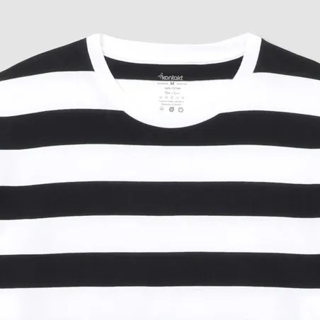 T-shirt oversized homme rayé manches courtes - KONTAKT