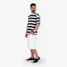 T-shirt oversized homme rayé manches courtes - KONTAKT
