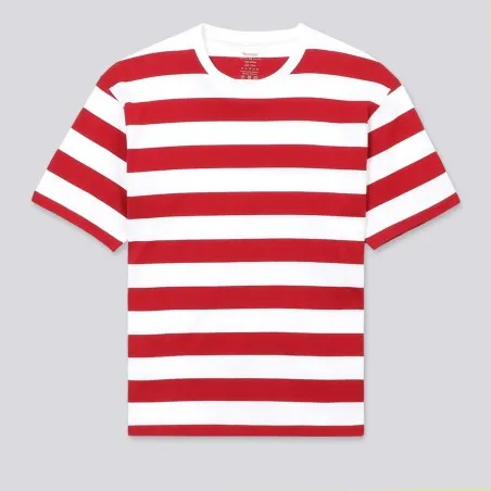 T-shirt oversized homme rayé manches courtes - KONTAKT
