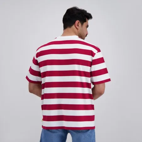 T-shirt oversized homme rayé manches courtes - KONTAKT