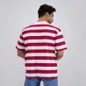 T-shirt oversized homme rayé manches courtes - KONTAKT