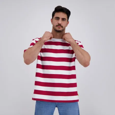 T-shirt oversized homme rayé manches courtes - KONTAKT