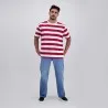T-shirt oversized homme rayé manches courtes - KONTAKT