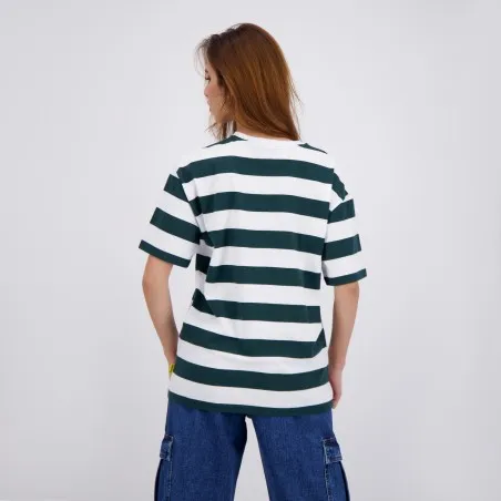 T-shirt oversized rayé femme manches courtes - KONTAKT