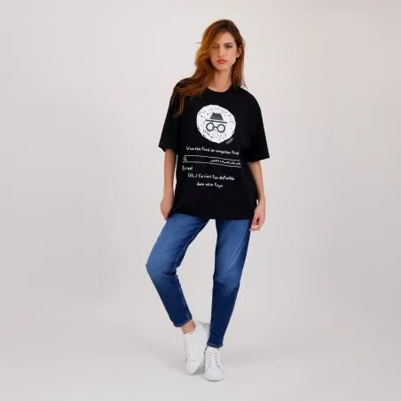 T-shirt oversized unisexe adulte manches courtes EDUCATION SYSTEM - KONTAKT