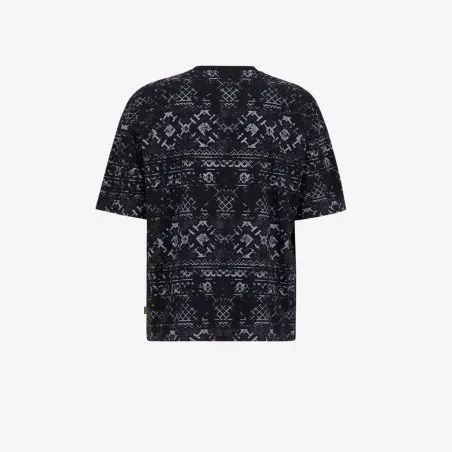 T-shirt oversized unisexe enfant manches courtes imprimé all over - KONTAKT