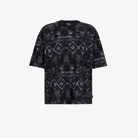 T-shirt oversized unisexe enfant manches courtes imprimé all over - KONTAKT