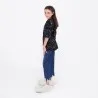 T-shirt oversized unisexe enfant manches courtes imprimé all over - KONTAKT