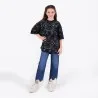 T-shirt oversized unisexe enfant manches courtes imprimé all over - KONTAKT