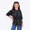 T-shirt oversized unisexe enfant manches courtes imprimé all over - KONTAKT
