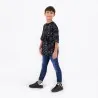 T-shirt oversized unisexe enfant manches courtes imprimé all over - KONTAKT