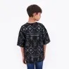 T-shirt oversized unisexe enfant manches courtes imprimé all over - KONTAKT