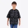T-shirt oversized unisexe enfant manches courtes imprimé all over - KONTAKT