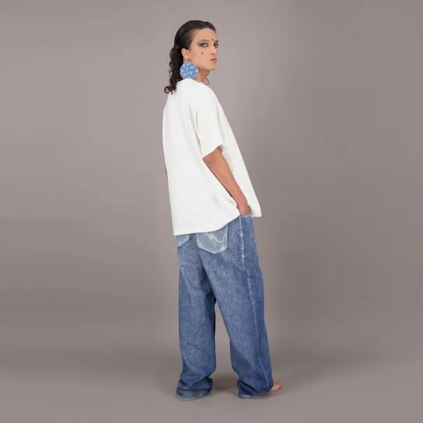 T-shirt oversized unisexe MOTIF BERBERE Heavy Used Effect - TUNIS FASHION WEEK 2024 - KONTAKT