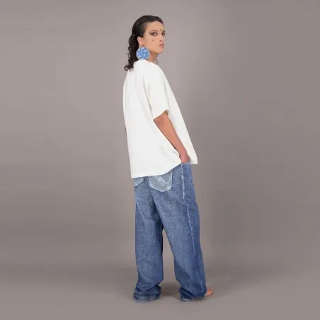 T-shirt oversized unisexe MOTIF BERBERE Heavy Used Effect - TUNIS FASHION WEEK 2024 - KONTAKT