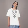 T-shirt oversized unisexe MOTIF BERBERE Heavy Used Effect - TUNIS FASHION WEEK 2024 - KONTAKT