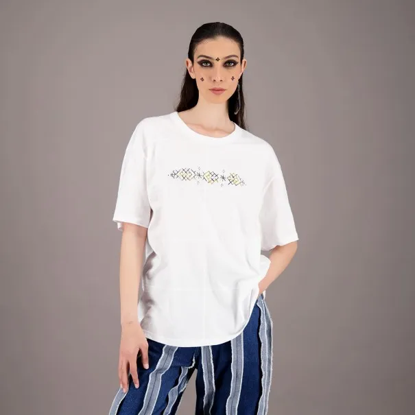 T-shirt oversized unisexe UPCYCLING METHODS - TUNIS FASHION WEEK 2024 - KONTAKT
