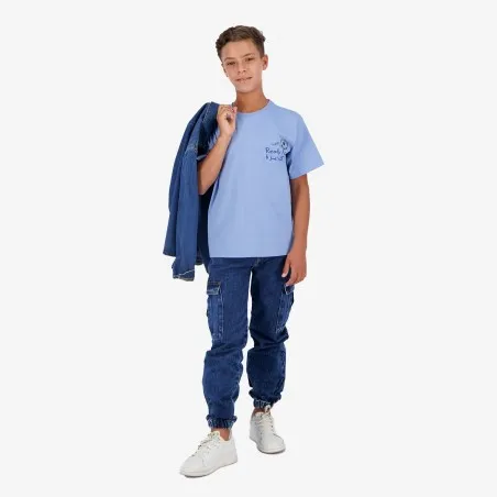 T-shirt regular garçon manches courtes avec animation Ready - KONTAKT