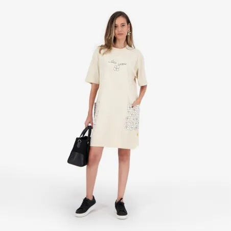 T-shirt robe femme manches courtes - KONTAKT
