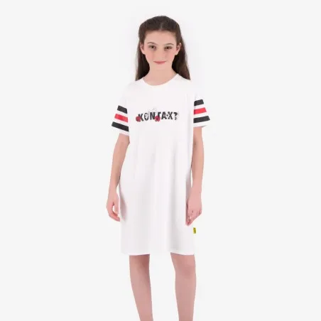 T-shirt robe fille manches courtes KONTAKT - KONTAKT