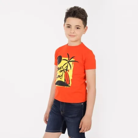 T-shirt slim garçon manches courtes - KONTAKT