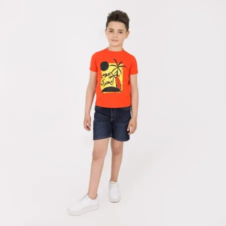 T-shirt slim garçon manches courtes - KONTAKT