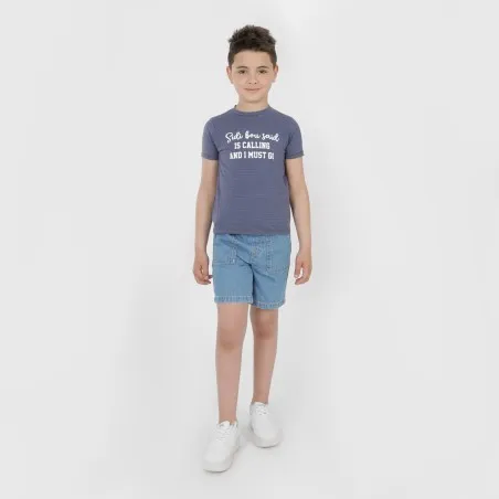 T-shirt slim garçon manches courtes SIDI BOUSAID IS CALLING - KONTAKT